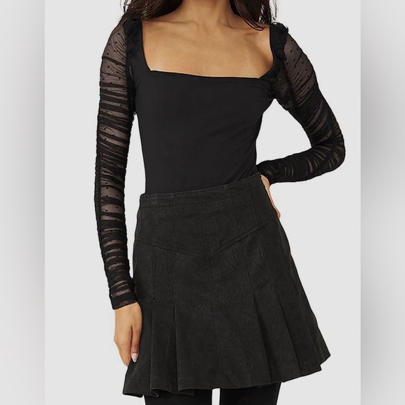 Free People Women’s Black Must be Love Bodysuit - Picture 9 of 16